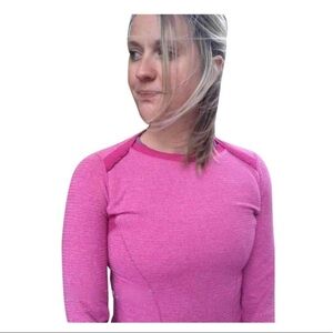 Lululemon long sleeve size 4 Pink